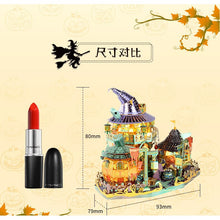 将图片加载到图库查看器,PUMPKIN HOUSE 3D metallic puzzle Jigsaw DIY Toys gift for children 南瓜屋3d立体拼图模型 DIY手工金属拼装玩具