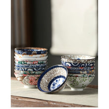 将图片加载到图库查看器,Japanese style Elegant Multicolor Blue and White Porcelain Tea Cup - Grade AA Porcelain Japanese Master Teacup from Japa