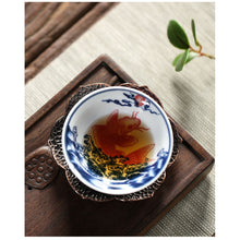 将图片加载到图库查看器,Japanese style Elegant Multicolor Blue and White Porcelain Tea Cup - Grade AA Porcelain Japanese Master Teacup from Japa