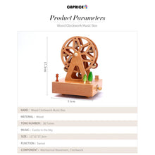Muatkan imej ke dalam penonton Galeri, Wood Music Box Caja Musical Wooden Boxes Girls Clockwork Craft Free Engraved Birthday Gift Home Decoration Accessories