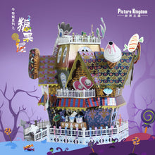 将图片加载到图库查看器,CANDY HOUSE 3D metallic puzzle Jigsaw DIY Toys gift for children 糖果屋3d立体拼图模型 DIY手工金属拼装玩具