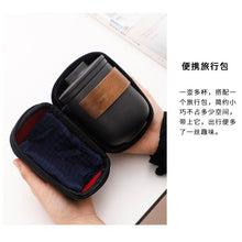 Muatkan imej ke dalam penonton Galeri, Black Crockery Ceramic Teapot Gaiwan Tea Cups Kung Fu Teaset Portable Travel Tea Set Drinkware
