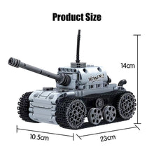 Muatkan imej ke dalam penonton Galeri, City Military Electric Motor Tank Building Blocks Technical Tank Track Army Soldier Figure Bricks Education Toys For Boy
