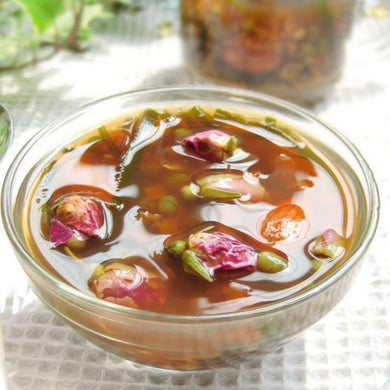 Rose Whitening Green Bean Sweet Soup 玫瑰杏仁绿豆汤