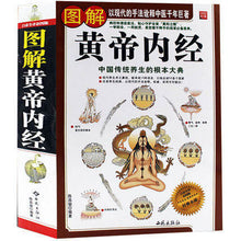 Muatkan imej ke dalam penonton Galeri, Yellow Empero&#39;s Canon Internal Medicine Book with picture explained in chinese ,Chinese traditional health classic textbook,
