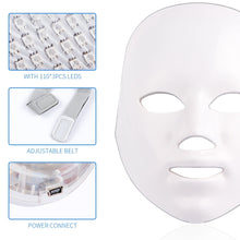 Muatkan imej ke dalam penonton Galeri, NOBOX-Minimalism Design 7 Colors LED Facial Mask Photon Therapy Anti-Acne Wrinkle Removal Skin Rejuvenation Face Skin Care Tools
