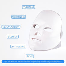 将图片加载到图库查看器，NOBOX-Minimalism Design 7 Colors LED Facial Mask Photon Therapy Anti-Acne Wrinkle Removal Skin Rejuvenation Face Skin Care Tools
