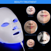 Load image into Gallery viewer, NOBOX-Minimalism Design 7 Colors LED Facial Mask Photon Therapy Anti-Acne Wrinkle Removal Skin Rejuvenation Face Skin Care Tools
